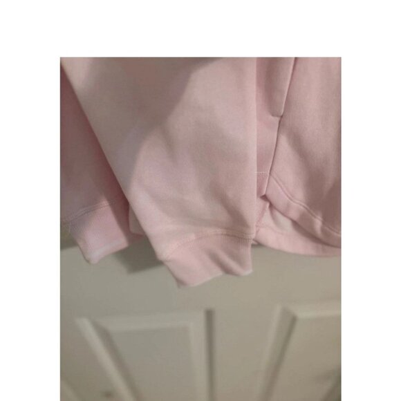 NWT Reebok Women's Crewneck 2-piece Short Set Frosted Berry Pink Sz M $95 - Picture 3 of 9